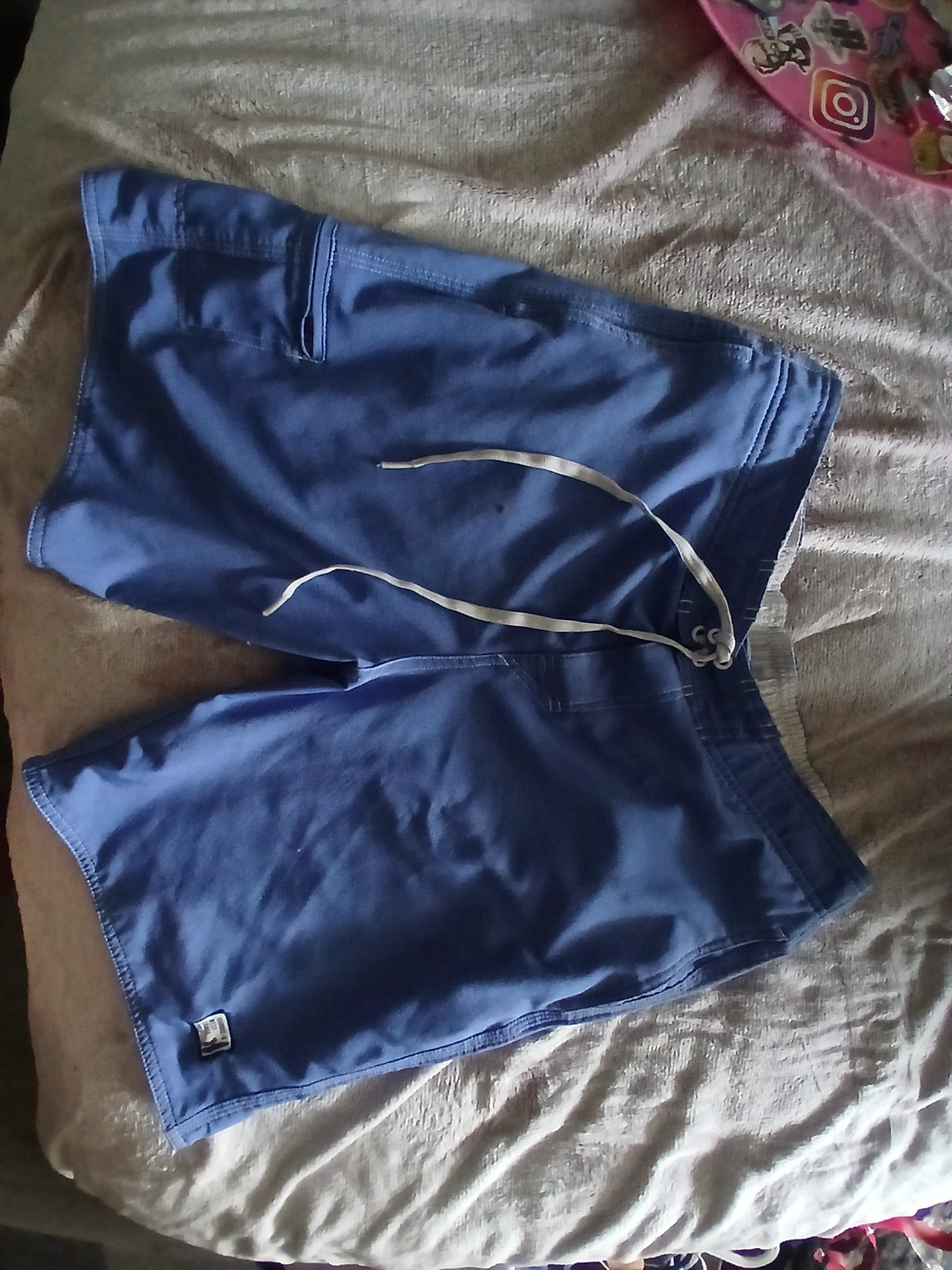 Men's Blue Drawstring Shorts